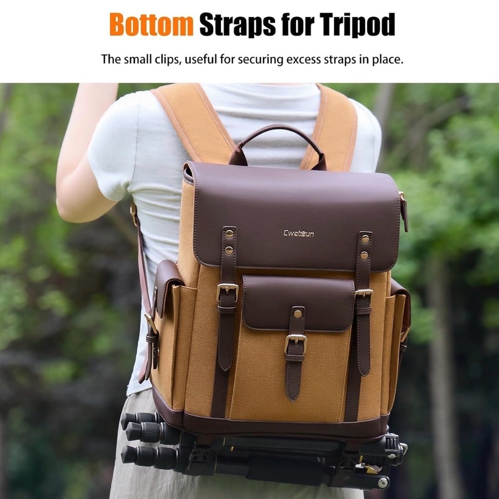 DSLR SLR Tripod Camera Backpack Multiple Storage For A Professional Photographer - Picture 8 of 10